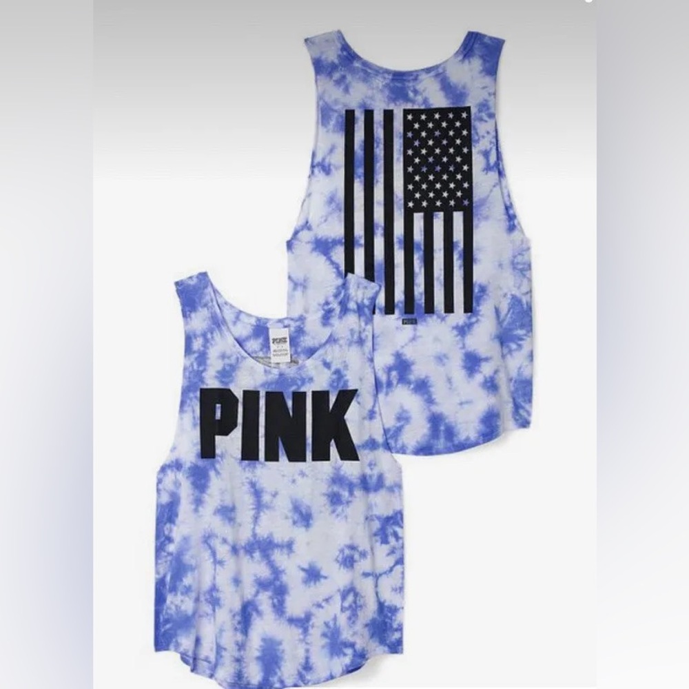 PINK Victorias Secret XS Tie Dye Tank Top